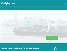 Tablet Screenshot of freightclear.com